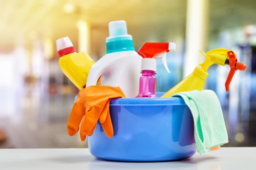 Professional carpet cleaning setup for a business property in Enfield