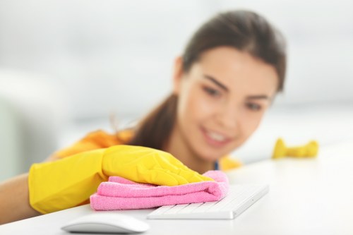 Illustration of website cookies and privacy controls for Enfield Cleaners