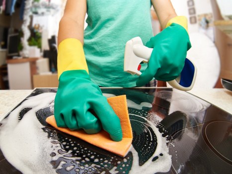 Encrypted online payment processing for cleaning services
