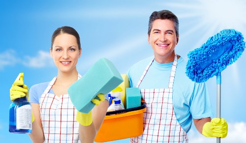 Bin store and communal entrance cleaning in a property in Enfield